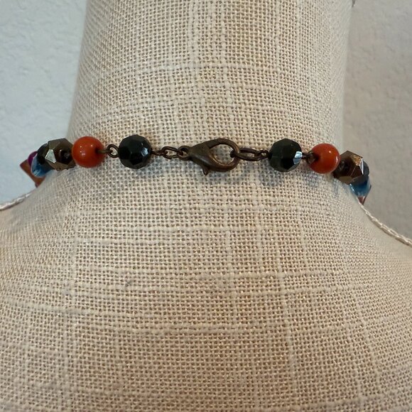 Wear Long or Short Colorful Vintage Acrylic Beads - Picture 4 of 7